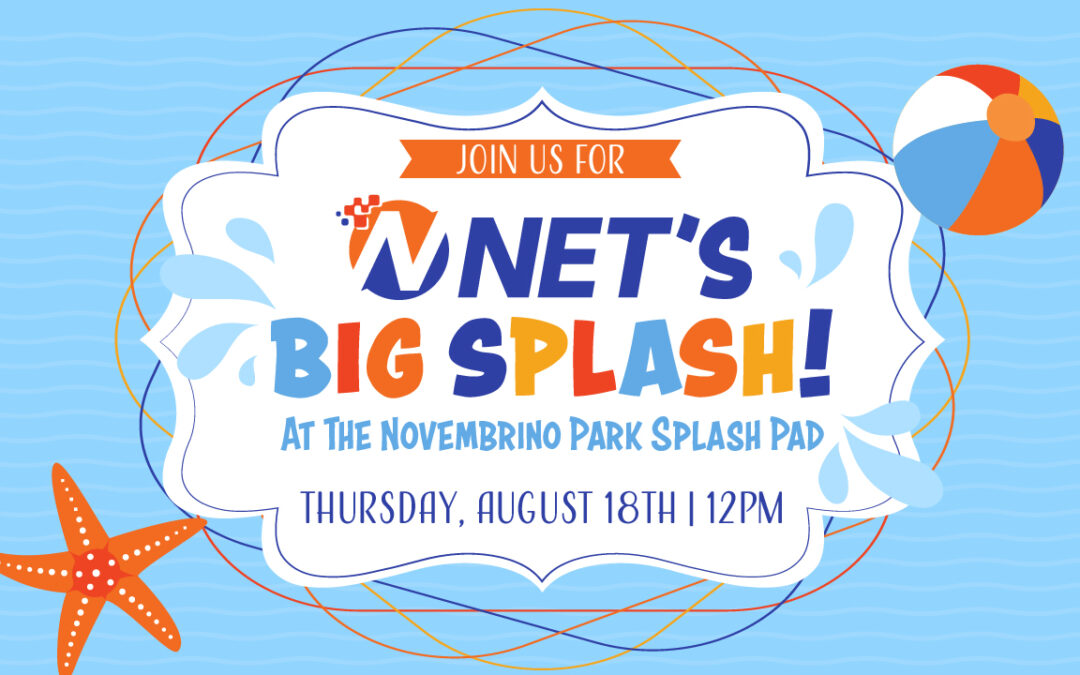 NET's Big Splash Event Invitation